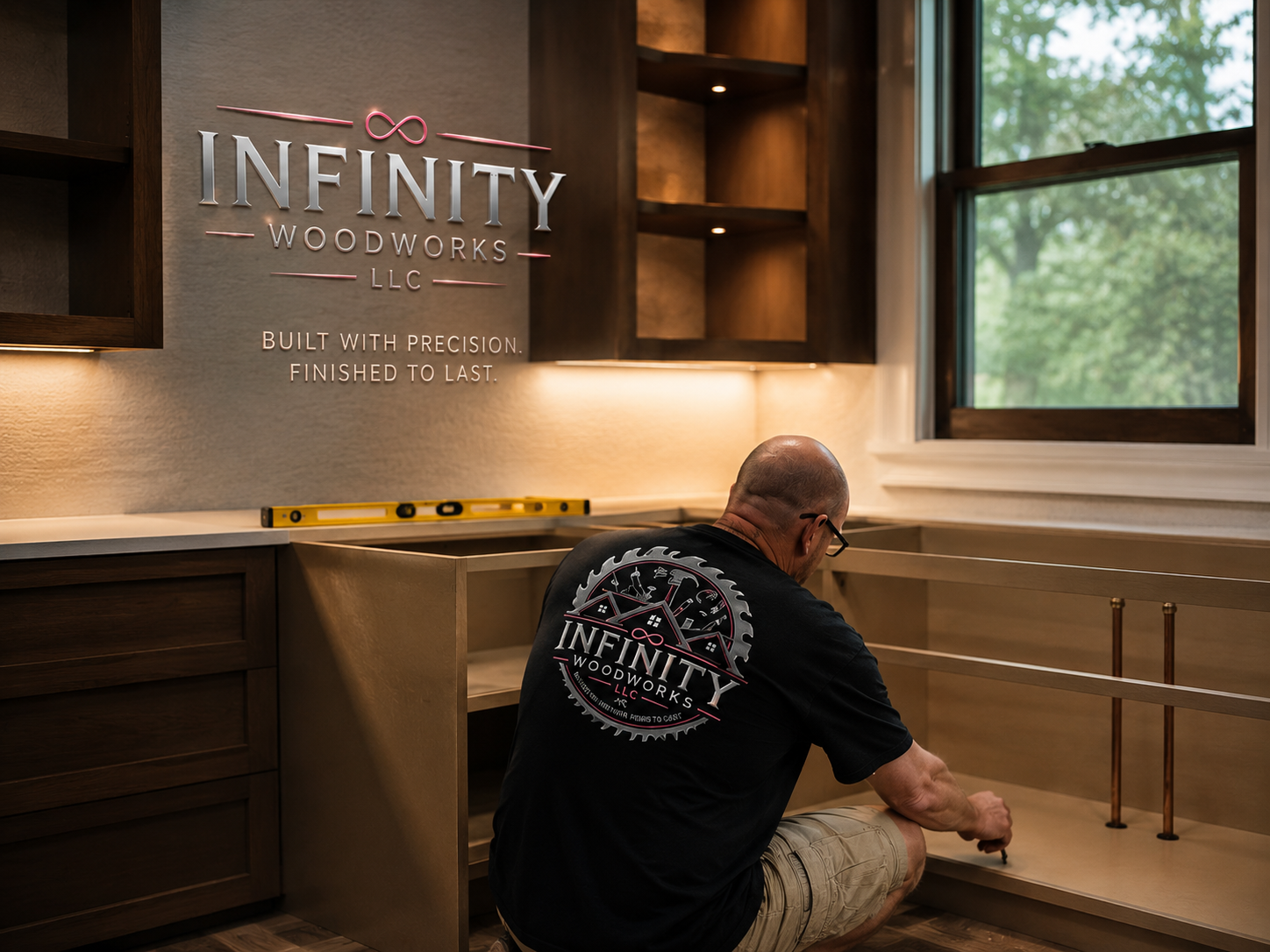 Cabinet installation in Waukesha, WI — Infinity Wood Works
